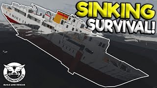 PASSENGER SHIP VS MASSIVE WAVES  Stormworks Build and Rescue Gameplay  Sinking Ship Survival [upl. by Maharg]