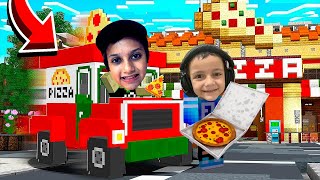 VIRAMOS ENTREGADORES DE PIZZA Minecraft Pizza Delivery Simulator [upl. by Ellemac780]