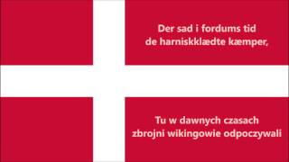 Hymn Danii narodowy DKPL tekst  Anthem of Denmark [upl. by Ciredor]