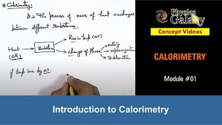 Class 11 Physics  Calorimetry  1 Introduction to Calorimetry  For JEE amp NEET [upl. by Libb]