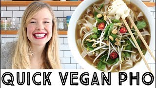 Easy Vegan Pho Recipe  just 30 minutes [upl. by Asirem]