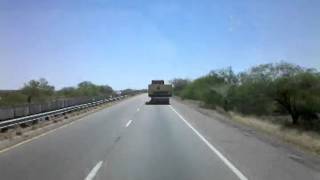 HighSpeed Video near Tucson Arizona on Interstate 10 [upl. by Mauldon836]