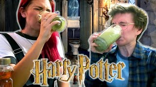 Harry Potter Polyjuice Potion Challenge ft Brizzy Voices Smoothie Challenge [upl. by Marten]