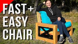 DIY Modern Chair for Indoors or Out  Super Easy Build [upl. by December606]