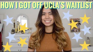 HOW I GOT ACCEPTED OFF UCLAS WAITLIST [upl. by Reinhard]