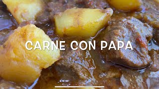 Carne molida con papasGround beef with potato [upl. by Ayanal]