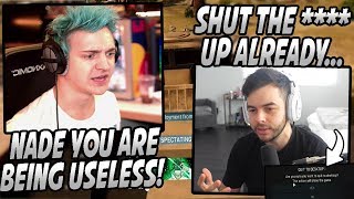 Ninja amp Nadeshot Get Into HEATED Argument After Ninja Takes Backseat Gaming TOO FAR Nade LEAVES [upl. by Aivatnuhs350]