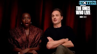 Andrew Lincoln amp Danai Gurira Spill on ‘Walking Dead’ LOVE STORY Exclusive [upl. by Oniratac]