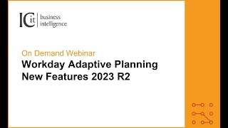 Workday Adaptive Planning New Features 2023 R2 [upl. by Vannie]