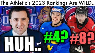 The Athletics Consensus 2023 NHL Draft Rankings Are WILD Bedard Top Prospect Trade RumorsNews [upl. by Anett]