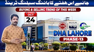 DHA Lahore Phase 13 Current File Prices amp Weekly Market Overview [upl. by Rodriguez]