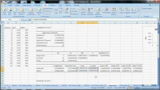 Excel Techniques  13  Regressionavi [upl. by Nauquf]