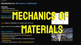 Mechanics of Materials Basic Introduction Stress and Strain [upl. by Mcarthur]