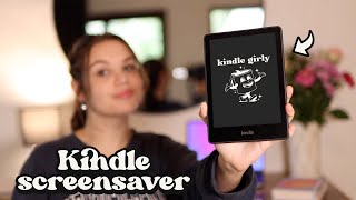 ☁️ How to Add a Custom Screensaver to your Kindle 💌 [upl. by Armand]