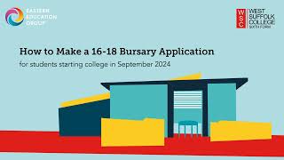 West Suffolk College  How To Make A Bursary Application  202425 [upl. by Julee218]