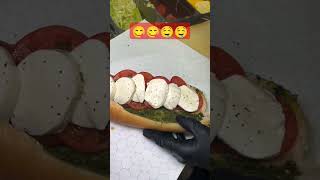 Caprese Pesto Mozzarella Sandwich shorts [upl. by Enoitna]