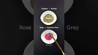 Lets Mixing CeladonBronze amp Rose  Charcoal Grey 🤩 relaxing colorfulmixing artvideo satisfying [upl. by Ivie]