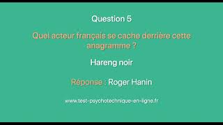 Réussir facilement les tests psychotechniques avec des Anagrammes  Réponse N°9 [upl. by Akenor]