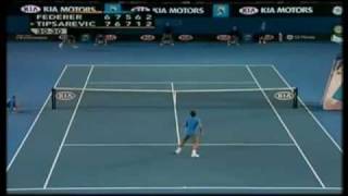 HL Roger Federer v Janko Tipsarevic 2008 Australian Open R3 [upl. by Isidro]