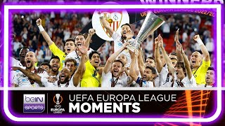 🏆 Kings of Europa League Sevillas postmatch scenes amp trophy lift  UEL 2223 Moments [upl. by Brodie]