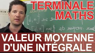 Valeur moyenne dune intégrale  Le rappel de cours  Maths terminale  Les Bons Profs [upl. by Nahshunn]