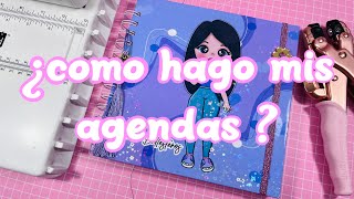 Como hago mis Agendas  Encuadernación [upl. by Winola]