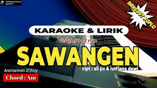 Sawangen  Nada Wanita  Karaoke  Dangdut Koplo  Wandra [upl. by Airamahs]