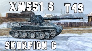 Rheinmetall Skorpion G  T49  XM551 Sheridan • WoT Blitz [upl. by Bradley271]