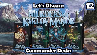 Lets Discuss 12  Murders at Karlov Manor Commander Deck List [upl. by Tareyn]