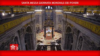 19 novembre 2023 Santa Messa Giornata Mondiale dei Poveri  Papa Francesco [upl. by Seel]