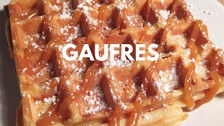 Recette de gaufres légères et moelleuses [upl. by Skutchan980]