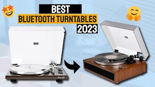 Best Bluetooth Turntables In 2023  Top 5 RetroLife Record Players Review [upl. by Ahsyas]