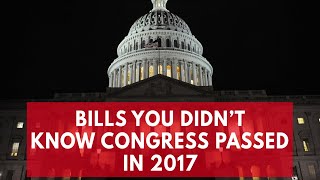 Bills you didnt know Congress passed in 2017 [upl. by Atis]