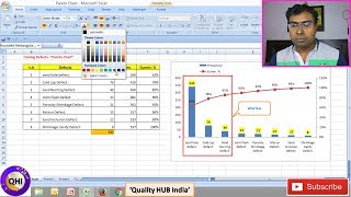 How to Create Pareto Chart in Excel  Problem Solving Tool English [upl. by Ezaria223]