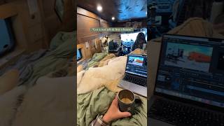 So COZY 🚐 vanlife offgrid [upl. by Lecrad]