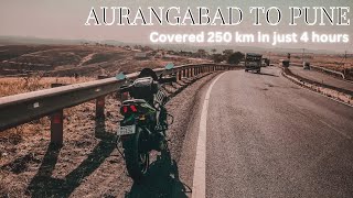 Aurangabad to Pune on bike  Marathi vlog [upl. by Quillan777]