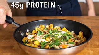 This Healthy Breakfast has 45g of Protein Potato hash [upl. by Kipper]