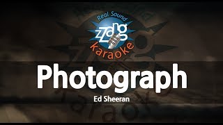 Ed SheeranPhotograph Karaoke Version [upl. by Lombardi]