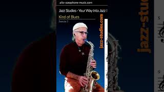 Jazz Exercise quotKind of Bluesquot for altosax jazz saxophone altosaxophone jazz [upl. by Arimak]