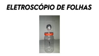 Experimentando Eletroscópio de folhas  Leaf electroscope [upl. by Howarth]