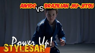 Aikido vs Brazilian JiuJitsu Flowing Techniques vs Ground Grappling [upl. by Cinomod]