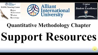 Quantitative Dissertation Methodology Section Video 03  Support [upl. by Naashar]