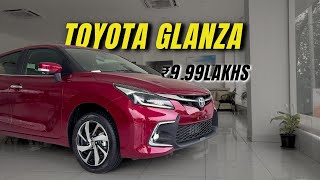 Toyota Glanza Top Model 2024 Review Features On Road Price [upl. by Ollehto]