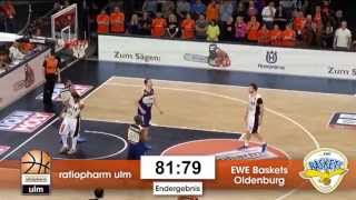 Highlights Ulm  Oldenburg Halbfinale 4 [upl. by Eillak]