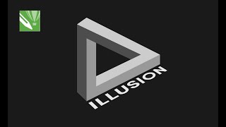 CorelDraw tutorial Illusion design  Realistic design [upl. by Gillian]