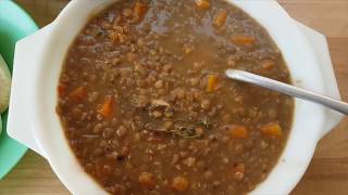 Easy Lentil Soup Recipe Mauritian Lenti Noire Black Lentil Soup [upl. by Ehctav]