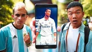 ¿NO CONOCEN a CRISTIANO RONALDO en CHINA  Experimento Social [upl. by Easton]