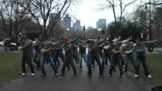 Boys of BOSTON flag football Jai Ho for Ellen Degeneres [upl. by Marashio]