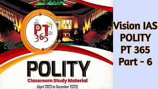 POLITY  UPSC PRELIMS 365 2024  Part  6  Vision IAS [upl. by Jael]