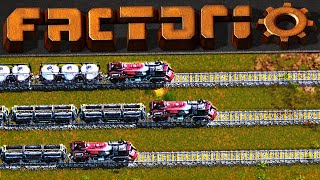 Building our MAIN Train Station Hub  Factorio 10 Let’s Play Ep 5 [upl. by Aznerol894]